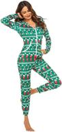 🎁 get festive with ekouaer christmas men's sleepwear jumpsuit! логотип