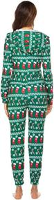 img 1 attached to 🎁 Get Festive with Ekouaer Christmas Men's Sleepwear Jumpsuit!