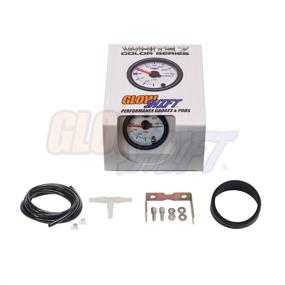 img 1 attached to 🔧 GlowShift 30 PSI Turbo Boost/Vacuum Gauge Kit - White 7 Color - Mechanical Hose & T-Fitting - White Dial - Clear Lens - Car & Truck - 2-1/16" 52mm