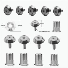 img 3 attached to 🔩 STETION Stainless Steel 25-Piece M5x20mm CNC Finishing Washer Fastener Kit for Fender Bumper Dress Up, Engine Bay and Widebody Kit Installation