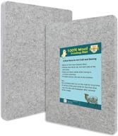 🧵 set of 2 17" x 13.5" wool pressing mats for quilting – premium new zealand wool ironing mat, ideal for ironing, sewing, christmas gifts, and beyond logo