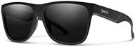 stylish smith lowdown xl 2 sunglasses, enhancing vision with chromapop polarized black gold lenses logo