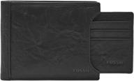 💼 fossil men's sliding wallet in black - stylish accessories for men, card cases & money organizers logo