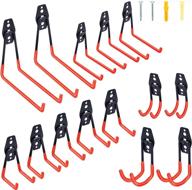🔧 heavy-duty 14-pack garage hooks: ideal gifts for men and dads | garage storage hooks for organizing bikes, ladders, and more equipment | wall mount tool organizer, supports up to 88lb | efficient garage organization solution logo