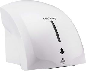 img 4 attached to 🔌 Modundry Wall Mounted Hand Dryer: Easy Installation, Low Noise 50dB, Intelligent Sensing System, Powerful 1800W, Commercial Use, Timing Progress Light (White)