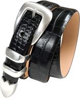 s5525 authentic italian leather designer alligator men's accessories and belts logo