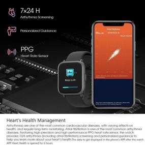 img 3 attached to 💃 Stylish Smart Watch for Women: Blood Oxygen Monitoring, 5ATM Waterproof, Music Control, Sleep & Swim Tracking, Heart Rate Monitor - Rose Gold