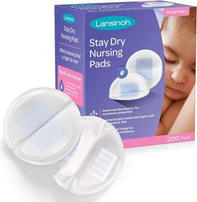 img 4 attached to 200-Pack Stay Dry Disposable Nursing Pads for Breastfeeding