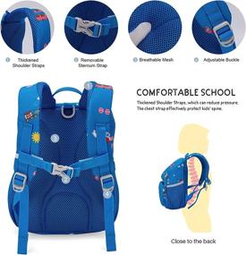 img 2 attached to MOUNTAINTOP Backpack Kindergarten Preschool Removable Backpacks in Kids' Backpacks