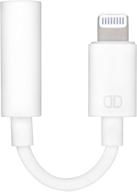 🎧 dongle dangler 3.5mm headphone jack adapter for iphone 13, iphone 13 pro, iphone 12, iphone 12 pro max, iphone 11, iphone 11 pro, iphone 11 pro max, iphone xs, iphone xs max, iphone xr, iphone x, iphone 8, iphone 8 plus, iphone 7, and iphone 7 plus - mfi certified adapter (cable-1 pack) logo