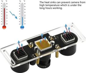 img 3 attached to Камера JUN-ELECTRON Raspberry Pi 4: Акриловый держатель, ИК ночное видение, 1080p Веб-камера - совместима с Pi 3/Zero/B+
