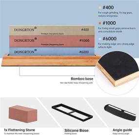 img 3 attached to 🔪 Премиумточильный камень Waterstone в антискользящем дизайне с возможностью выравнивания