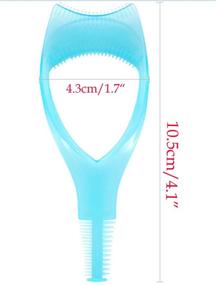 img 1 attached to 💄 Yueton 2pcs 3-in-1 Eyelash Makeup Tool: Upper and Lower Lash Mascara Applicator Guide Comb for Precise Eyelash Enhancement