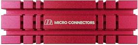 img 2 attached to Enhance Performance and Cooling with Micro Connectors M.2 2280 SSD Heat Sink Kit in Cooling Red (NGFFM2-HS803-RD)