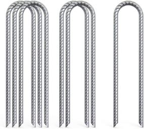 img 4 attached to 🔨 AAGUT Galvanized Trampoline Stakes Anchors