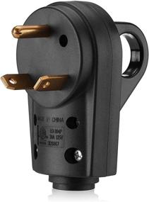 img 4 attached to Enhance Your RV Power Connection with Miady 30AMP Easy Unplug Male Plug - ETL Certified