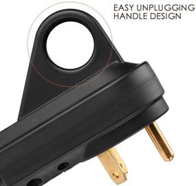 img 3 attached to Enhance Your RV Power Connection with Miady 30AMP Easy Unplug Male Plug - ETL Certified