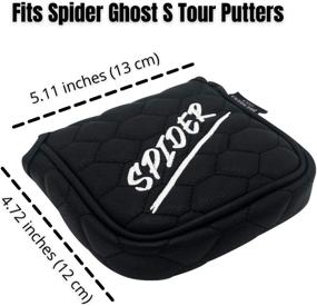 img 2 attached to 🏌️ And Etcetera Breakers Golf Mallet Putter Cover: Magnetic Closure Headcover for Taylormade Spider Ghost S Tour (Black)