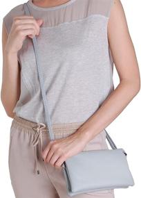 img 2 attached to 👜 Humble Chic Vegan Leather Wristlet Clutch: Stylish Small Purse Crossbody Bag with Adjustable Straps