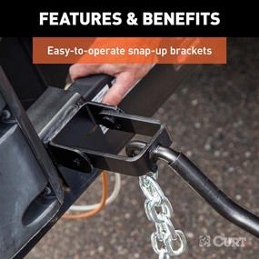 img 1 attached to 🚗 Enhance Towing Safety with CURT 17208 Replacement Weight Distribution Hitch Hookup Brackets
