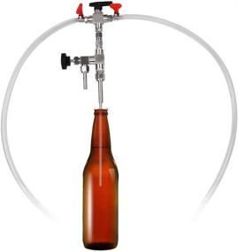 img 1 attached to OneBom Stainless Steel Beer Bottle Filler - Food Grade Bottling Wand for Beer & Wine (Counter Pressure)