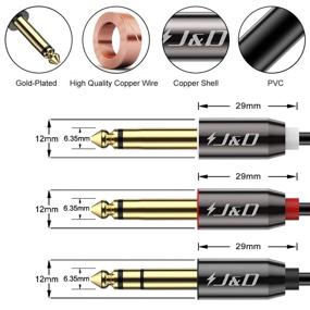 img 3 attached to Plated Copper 6 35Mm Stereo Adapter Portable Audio & Video