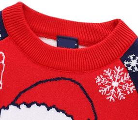 img 3 attached to ILAVSUN Girl Ugly Christmas Sweater - Toddler Boy Funny Deer Xmas Pullover Sweater: Double-Layered Knitted Delight