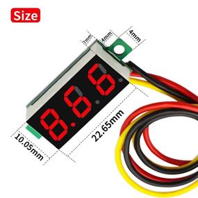 img 3 attached to CenryKay 6Pcs Red Digital Mini Digital Voltmeter DC 0