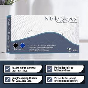 img 1 attached to 100 Pcs Small Nitrile Gloves - Comfortable, Disposable, Powder-Free, Latex-Free