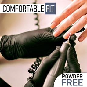 img 2 attached to 100 Pcs Small Nitrile Gloves - Comfortable, Disposable, Powder-Free, Latex-Free