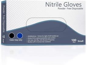 img 4 attached to 100 Pcs Small Nitrile Gloves - Comfortable, Disposable, Powder-Free, Latex-Free
