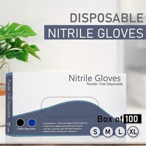 img 3 attached to 100 Pcs Small Nitrile Gloves - Comfortable, Disposable, Powder-Free, Latex-Free