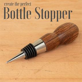 img 2 attached to 🔒 Chrome Bottle Stopper with Threaded Post (3/8” x 16 tpi) for Hand Made or Lathe Turned Handle Attachments – Pack of 5