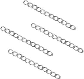 img 4 attached to DanLingJewelry Stainless Necklace Bracelet Extender Beading & Jewelry Making for Jewelry Findings