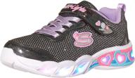 👟 skechers girls' light-up sneakers: athletic footwear for girls logo