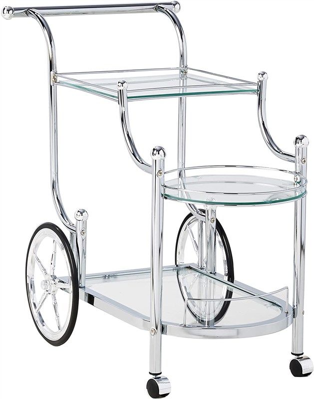 wheeled serving finials chrome clear 로고