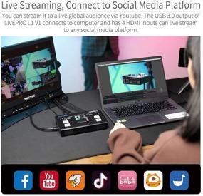 img 3 attached to FEELWORLD Switcher Production Streaming Lightweight