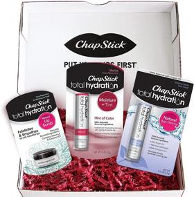 img 3 attached to 💄 ChapStick Total Hydration Beauty Lip Kit, Lip Exfoliator & Moisturizer - 2 Lip Balm Tubes (0.12 Oz) + Conditioning Lip Scrub (0.27 Oz)