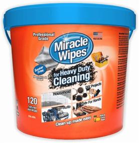 img 3 attached to 🧼 MiracleWipes for Heavy Duty Cleaning - All Purpose Cleaner for Kitchens, Bathrooms, Countertops, Hands, Indoors, Outdoors - Removes Grease, Grime, Crayon, Dirt & More - Cleaning Supplies - 120 Count