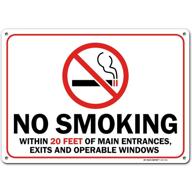 smoking within sign outdoor rust free logo