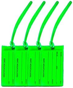 img 4 attached to Luggage Tags Popular Colors Green
