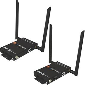 img 4 attached to 📶 J-Tech Digital Wireless HDMI Extender 1080p – Extended Range up to 660 ft, Transmitter & Receiver Kit with Selectable Frequencies, Minimized Interference, and IR Remote Control (4 Sets)