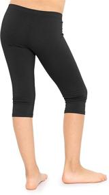 img 2 attached to 👧 Superior Comfort Cotton Leggings in Medium Size - Girls' Clothing