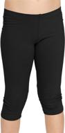 👧 superior comfort cotton leggings in medium size - girls' clothing logo