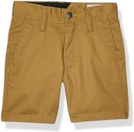 👦 volcom little frickin charcoal heather boys' shorts: stylish and comfortable clothing for boys logo