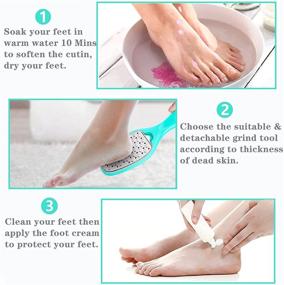 img 1 attached to 👣 Get Soft and Smooth Feet with GREMBEB Pedicure Kit - 8PCS Stainless Steel Foot Callus Remover, Rasp Tool, Shaver, Nail Clipper, and More - For Professional and Home Care