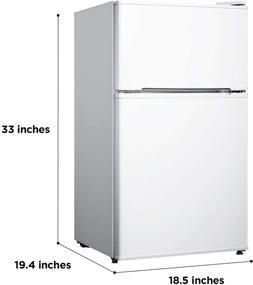 img 2 attached to 🌬️ Midea 3.1 Cu. Ft. WHD-113FW1 Compact Refrigerator - White: Space-Saving and Efficient Cooling Solution