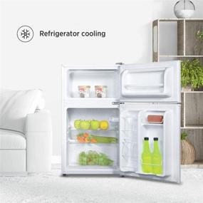 img 1 attached to 🌬️ Midea 3.1 Cu. Ft. WHD-113FW1 Compact Refrigerator - White: Space-Saving and Efficient Cooling Solution