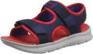 детские сандалии skechers c flex sandal 2.0 hydrowaves charcoal boys' shoes. логотип