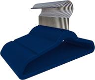 tqvai kids velvet hangers non slip space saver - navy blue - 30 pack: organize your child's closet efficiently логотип